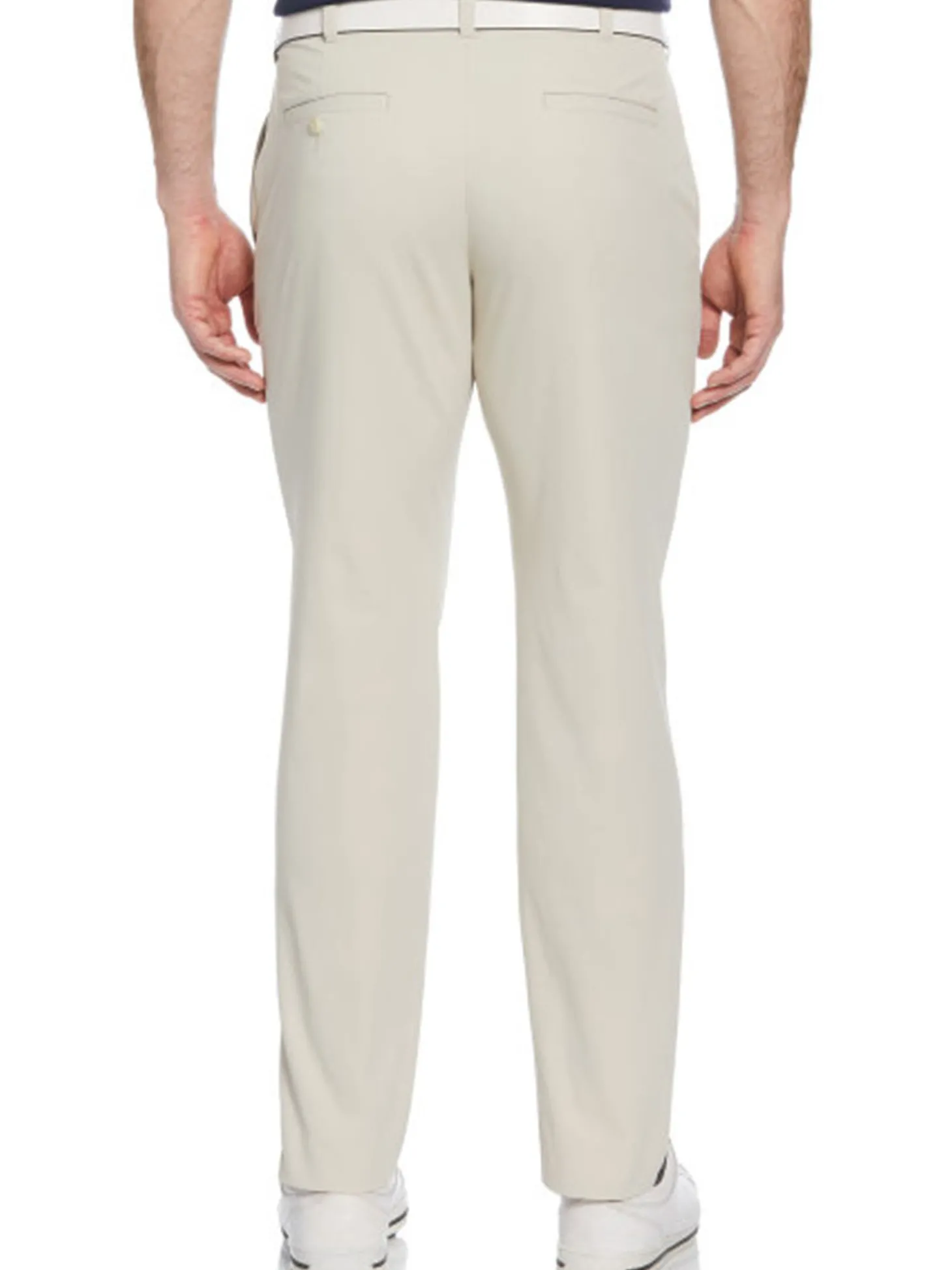Ben Hogan Active Waistband Flat Front Golf Pant - Silver Lining