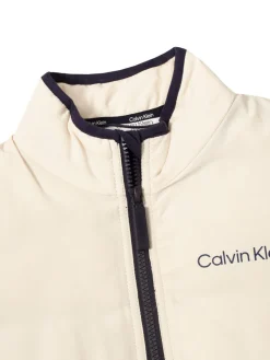 Calvin Klein Womens Faye Full Zip Gilet - Tapioca