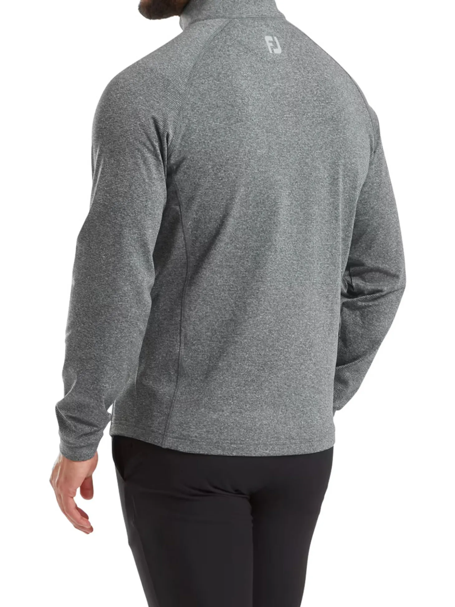 FootJoy Thermoseries Brushed Back Midlayer (Athletic Fit) - Black