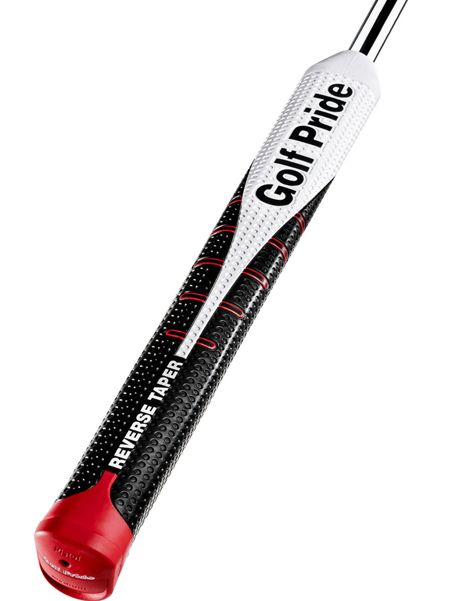 Golf Pride Reverse Taper Pistol Putter Grip - Back/White
