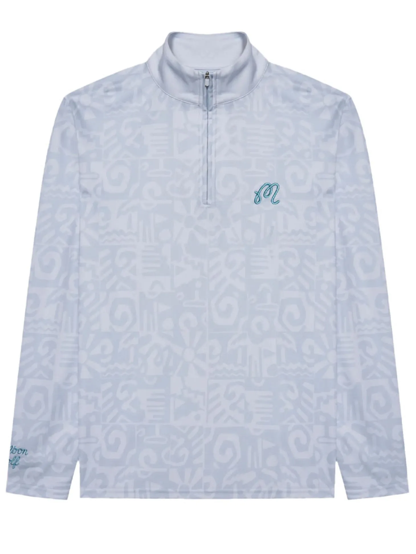 Malbon Capo Performance Quarter Zip - Silver