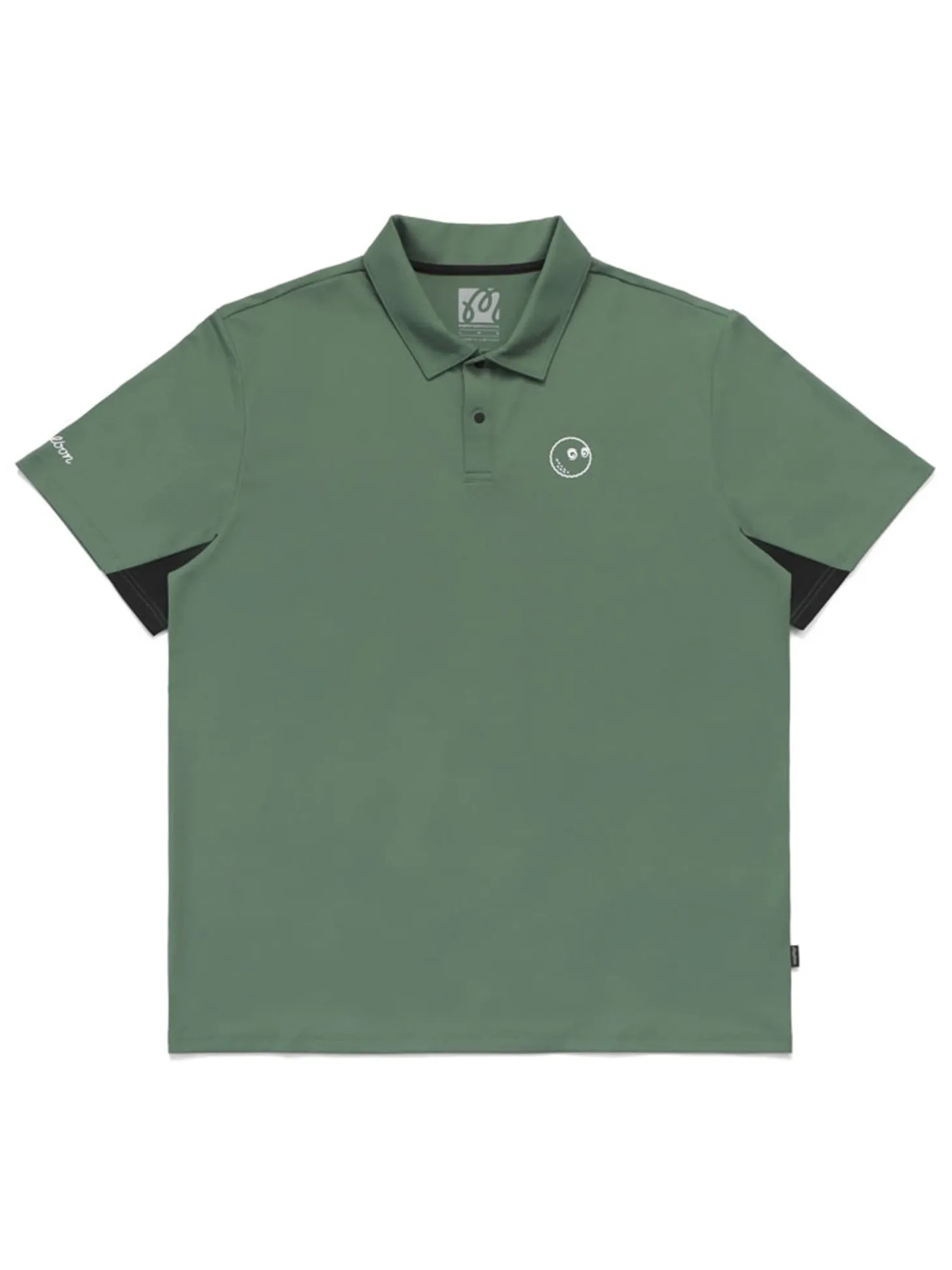 Malbon Performance Pique Polo - Forest/Black