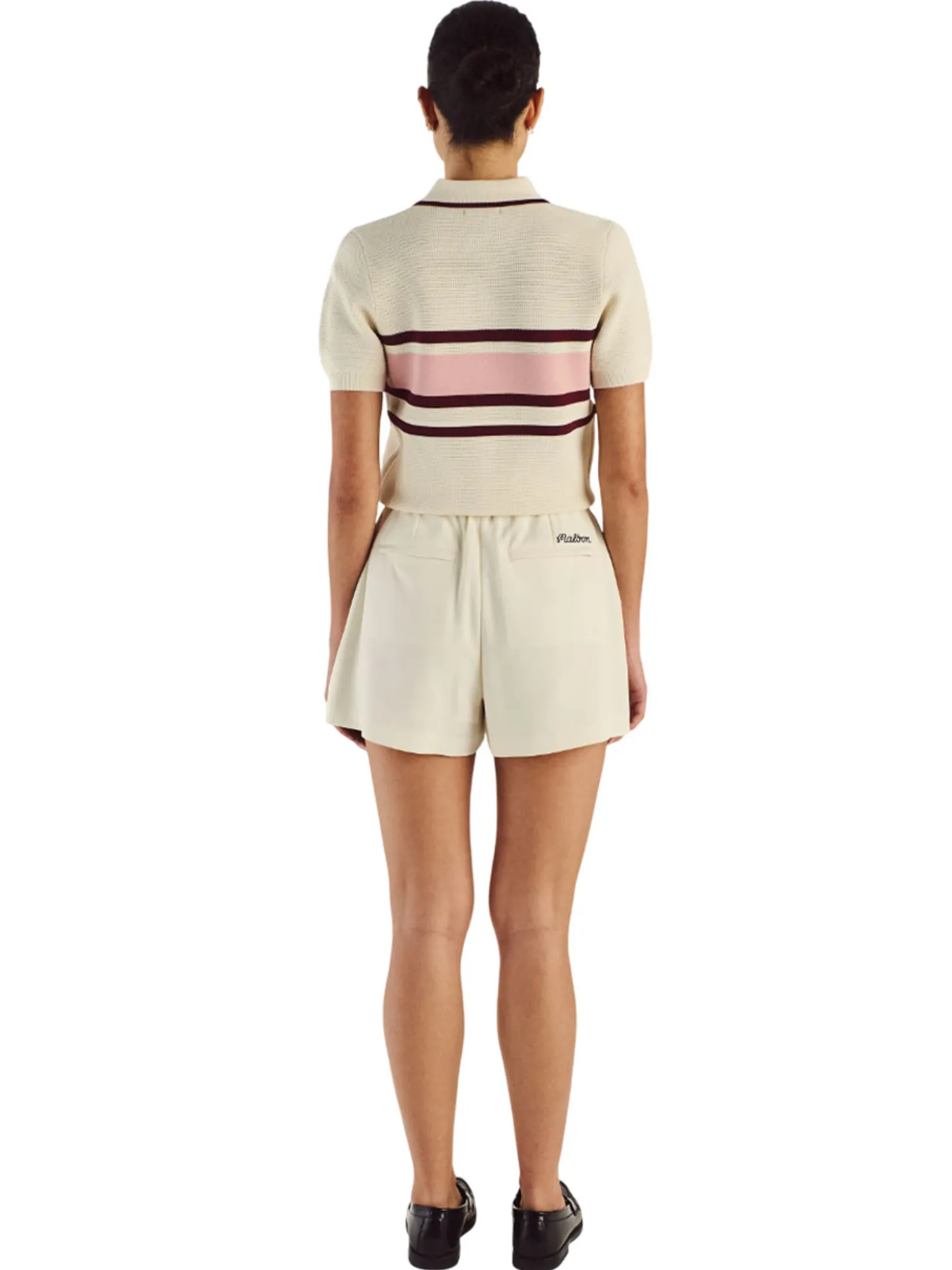 Malbon Womens Carina Polo - Ivory