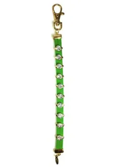 Navika Leather Crystal Stroke Counter Green