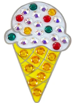 Navika Swarovski Crystal Ice Cream Cone Marker
