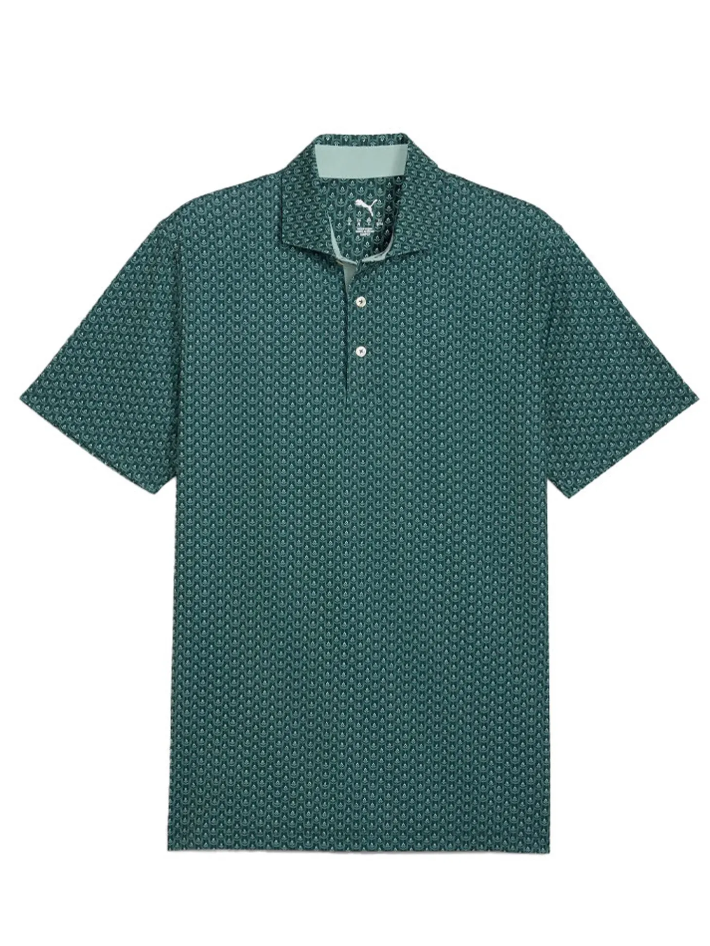 Puma MATTR Lotus Golf Polo - Green Terrain/Light Moss
