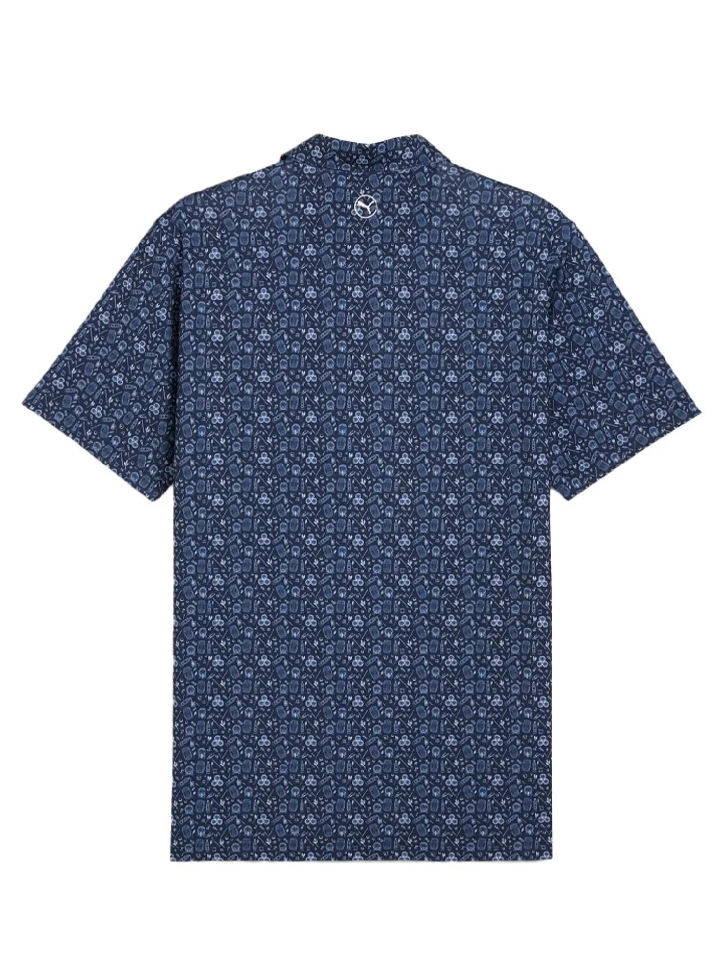 Puma MATTR Port Golf Polo - Deep Navy - White Glow/Deep Navy