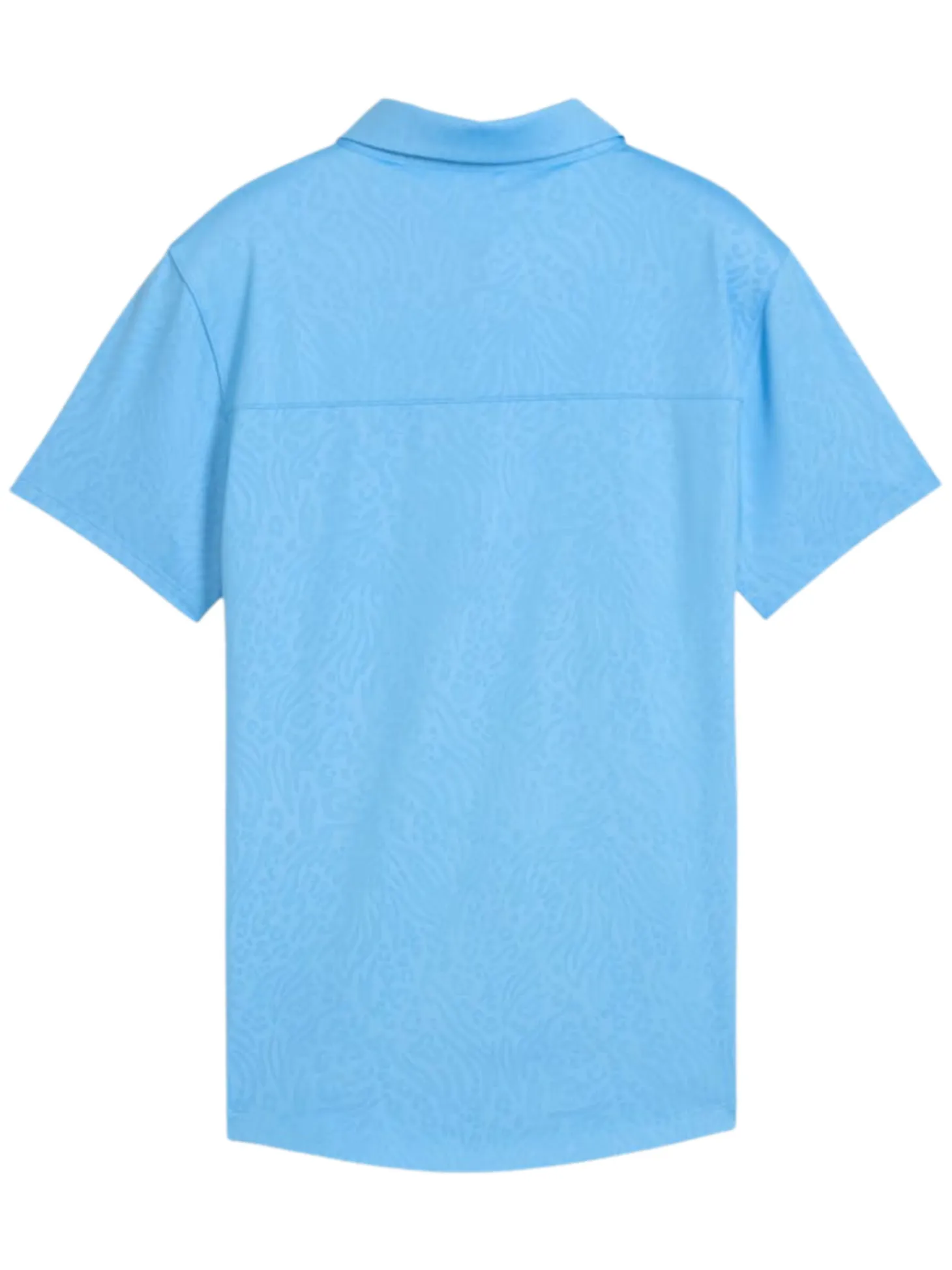 Puma Womens MATTR Animal Deboss Golf Polo - Team Light Blue