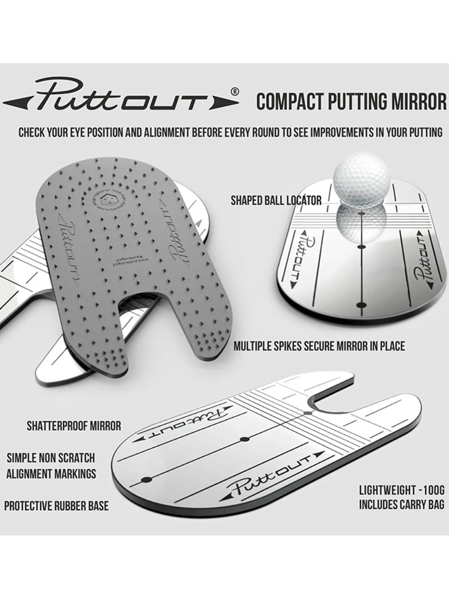 Puttout Compact Mirror