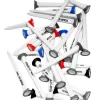 TourTee Pro and Mini Combo 36 Pack with Case - White