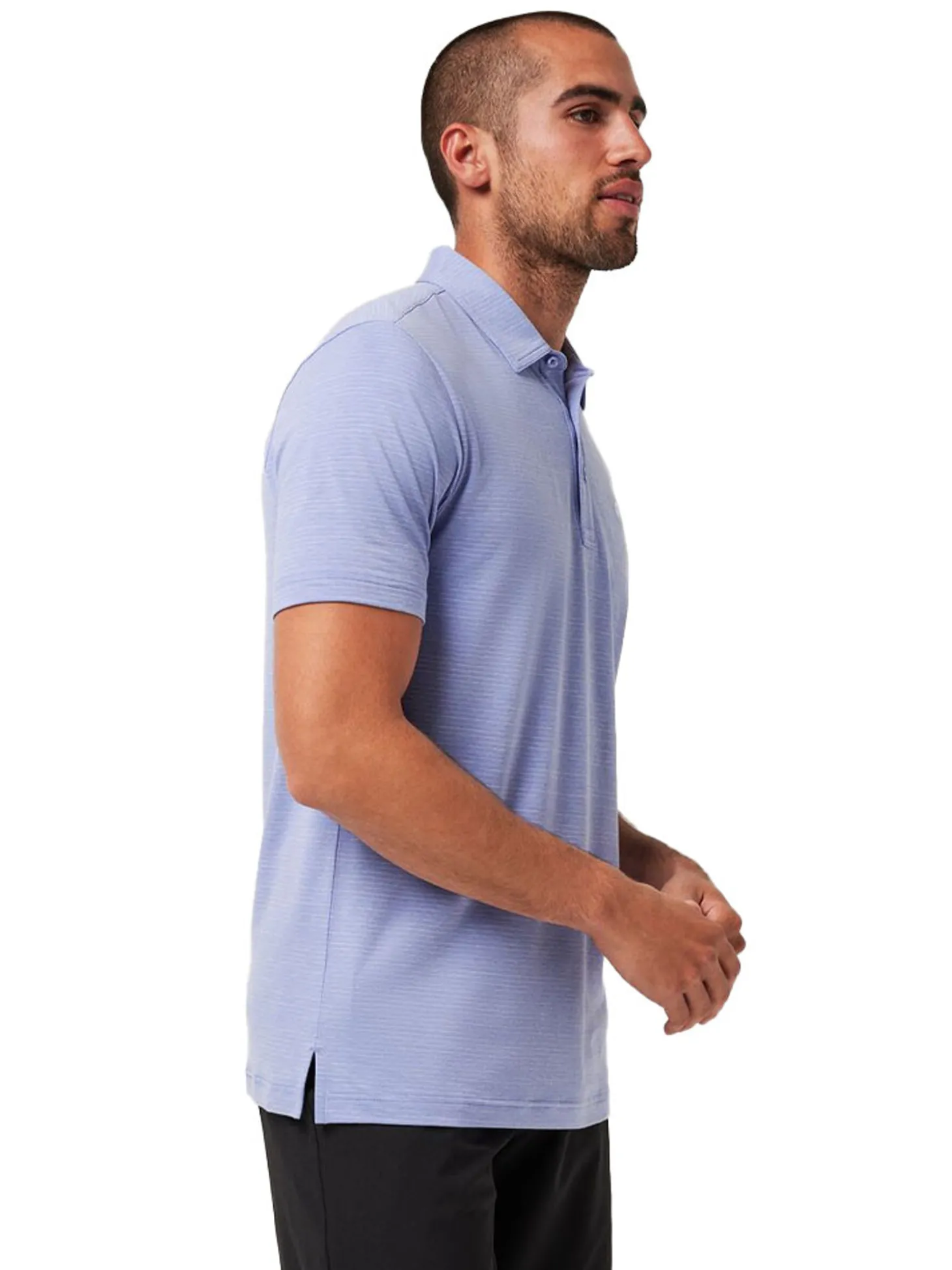 TravisMathew The Heater Polo - Heather Violet Storm