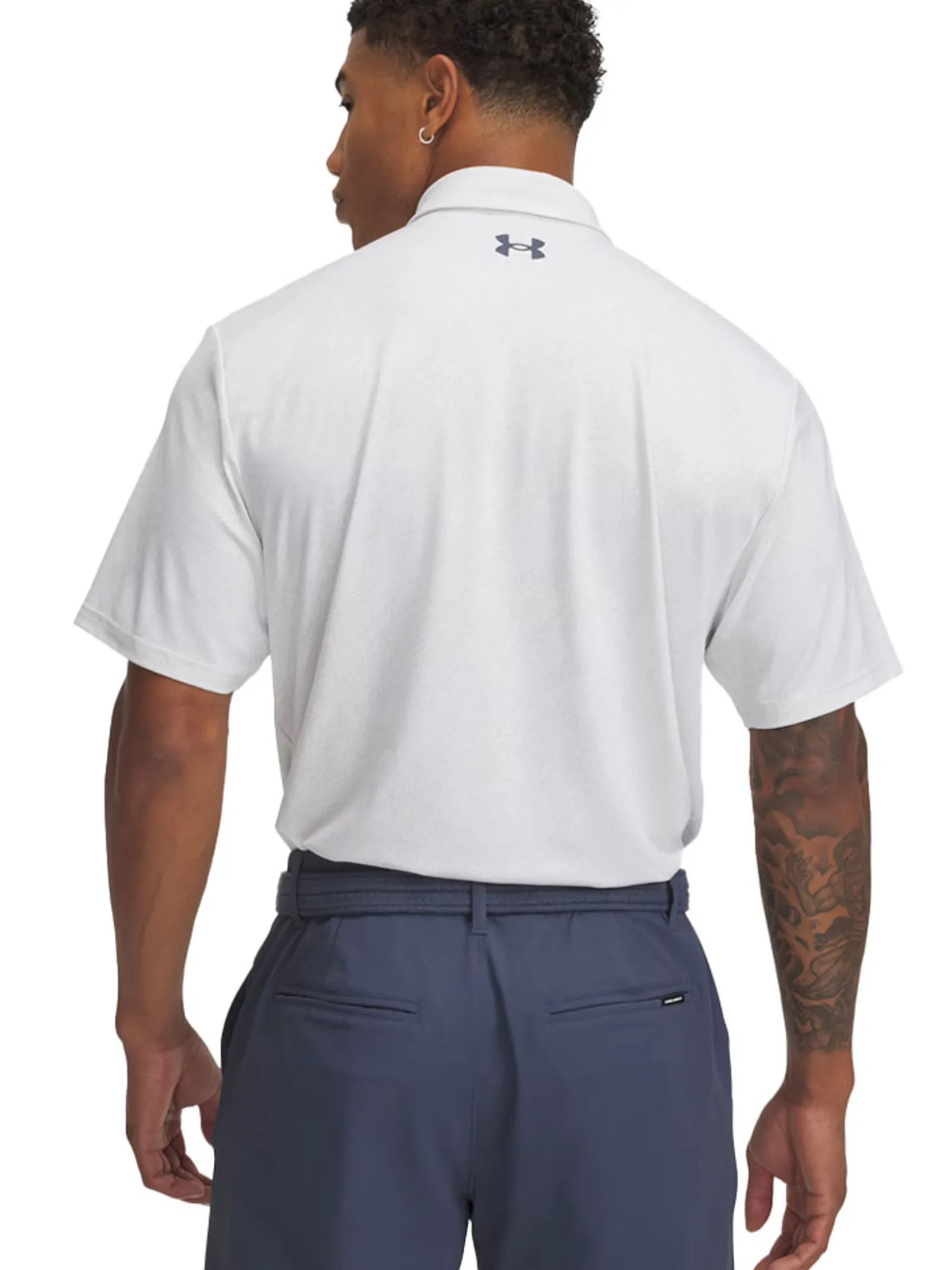 Under Armour Drive Jacquard Polo - White Clay/White